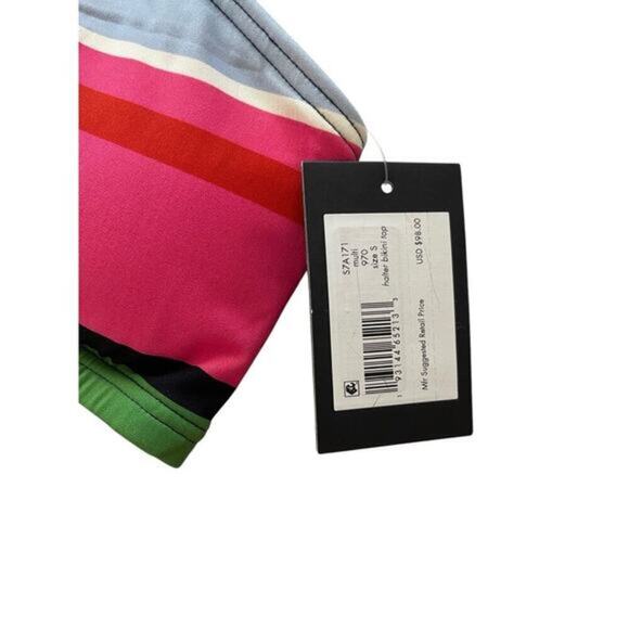 Kate Spade Stripe Halter Bikini Top Size S NWT $98 - Picture 3 of 4